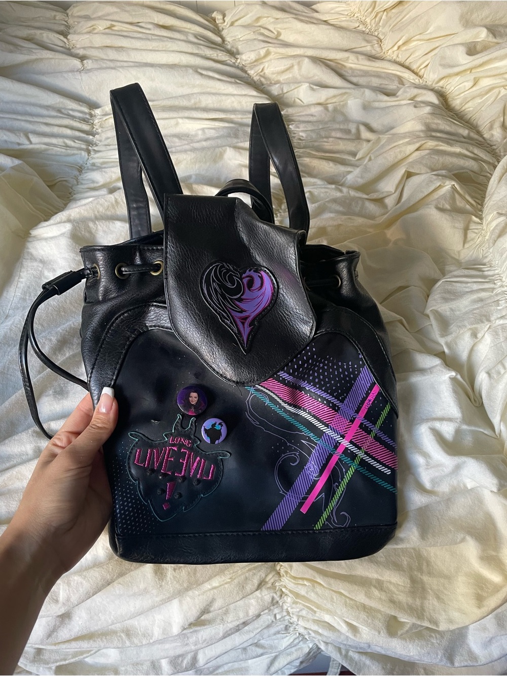 Descendants Mal’s faux leather backpack